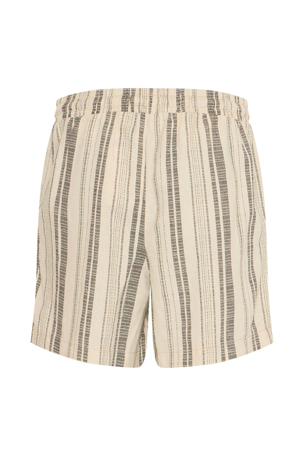 Ichi - Ihlino Sho - Black Stripe Aop Shorts 