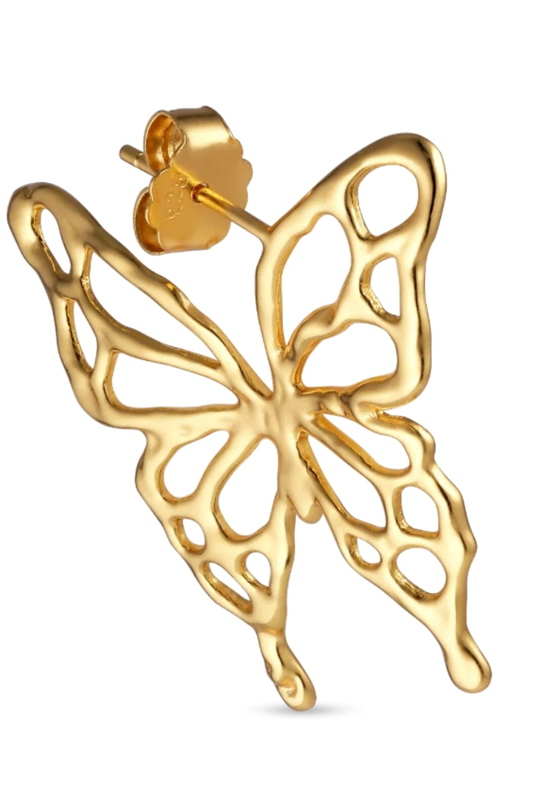 Jane Kønig - Butterfly Earring - Forgyldt Øreringe 