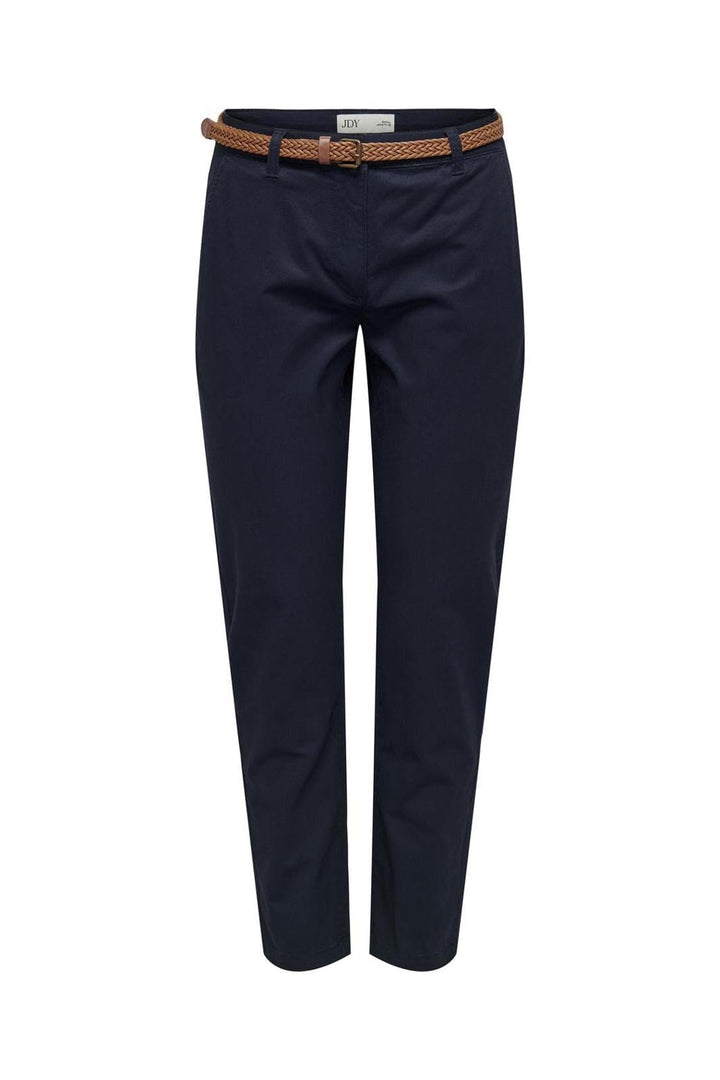 Jdy - Jdychicago Belted Chino Pants Dia - 4482614 Night Sky