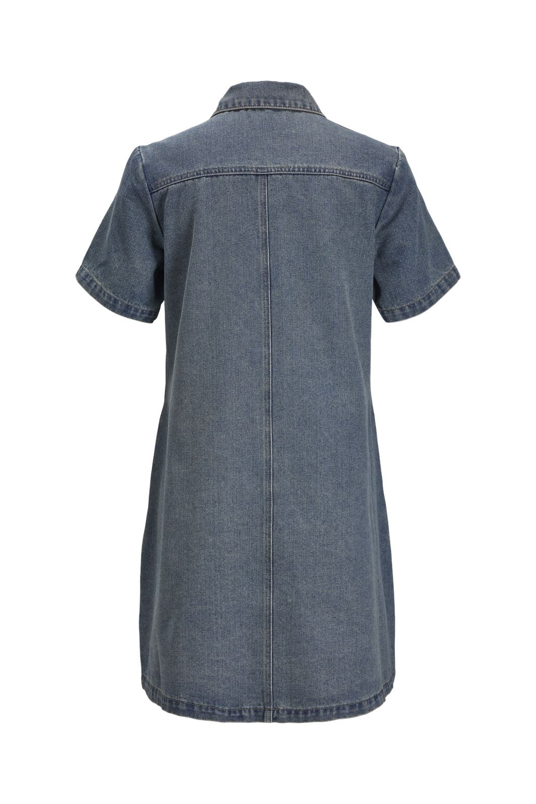 Jjxx - Jxamara Ss Denim Dress Sn - 4760087 Medium Blue Denim Vintage