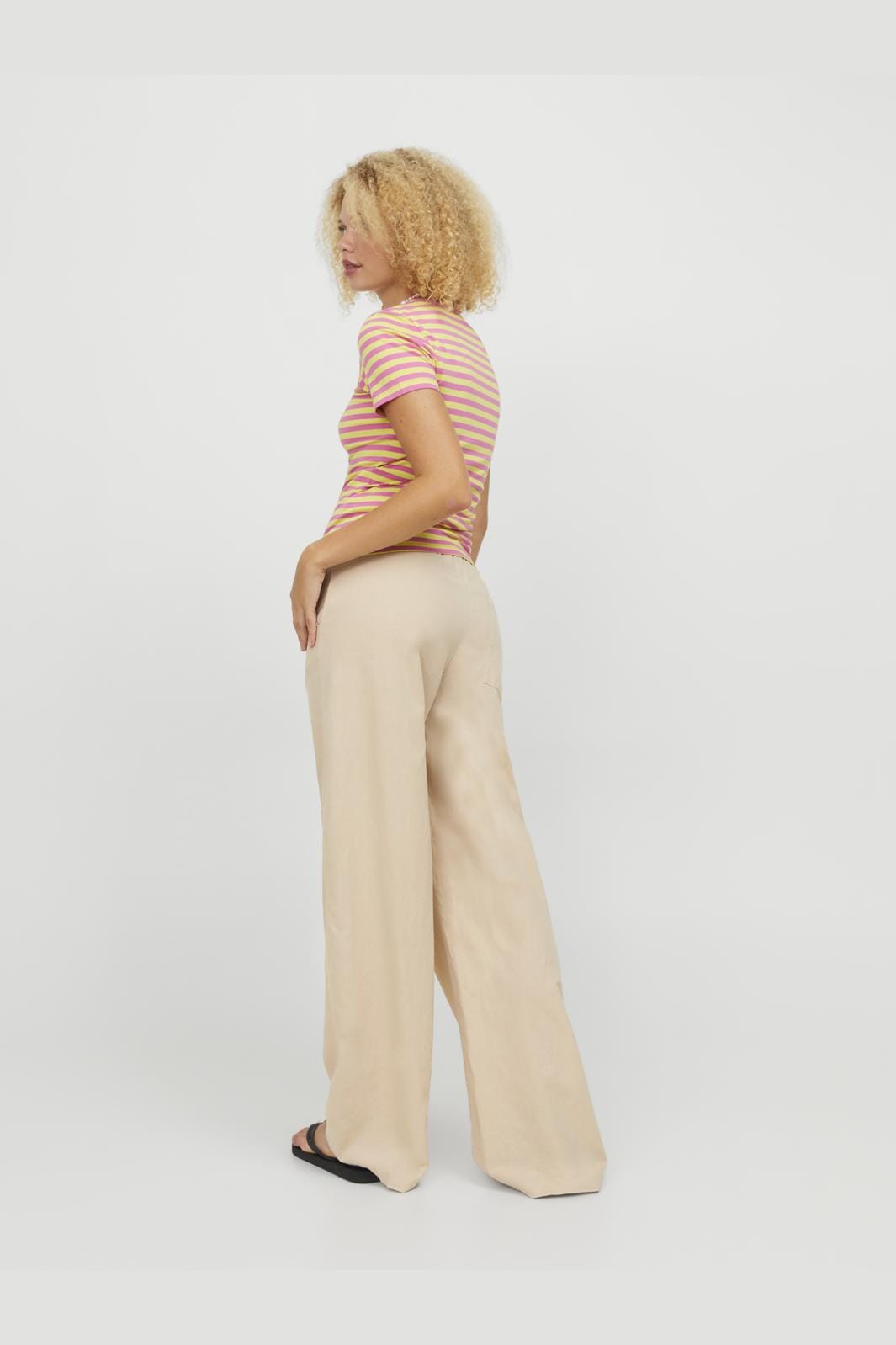 Jjxx - Jxflora Linen Blend Pant Sn - 4388891 Cement