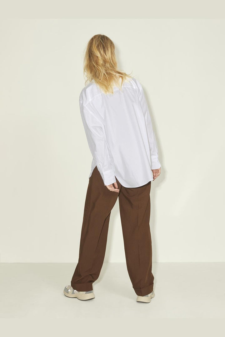 Jjxx - Jxjamie Ls Relaxed Poplin Shirt - 3769599 White