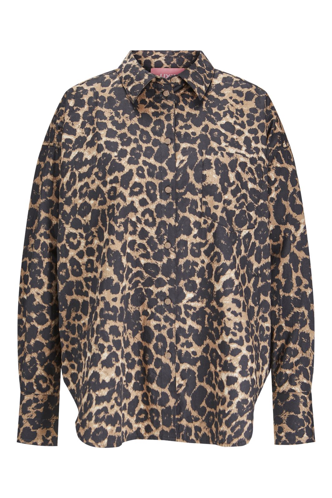 Jjxx - Jxjamie Ls Relaxed Poplin Shirt - 4748058 Cornstalk Leopard