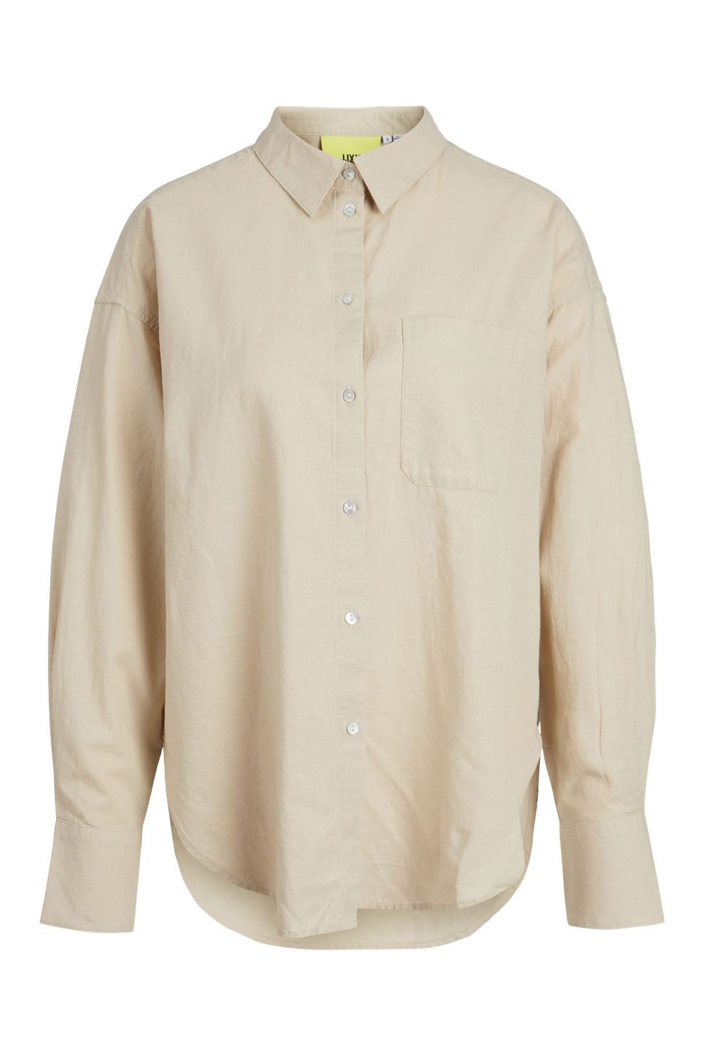 Jjxx - Jxjamie Ls Rlx Linen Blend Shirt Sn - 4388900 Cement