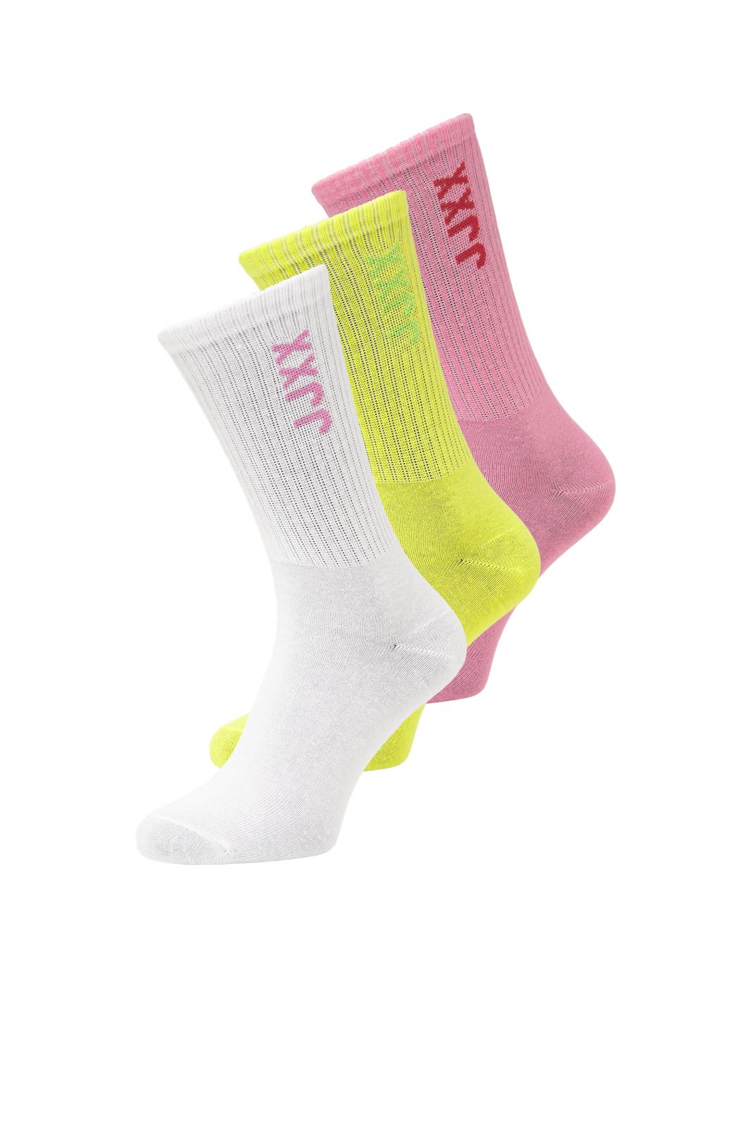 Jjxx - Jxmoreno Socks Acc 3-Pack - 4625164 Pale Green W. White/Moonlite Mauve