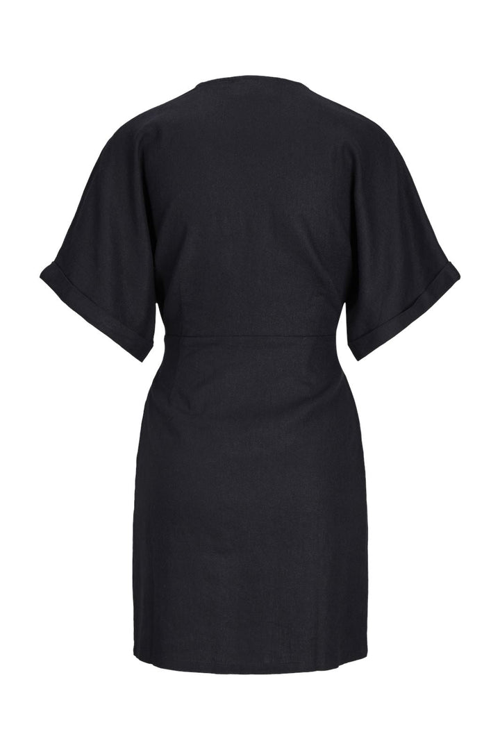 Jjxx - Jxraya Linen Blend Wrap Dress - 4523056 Black