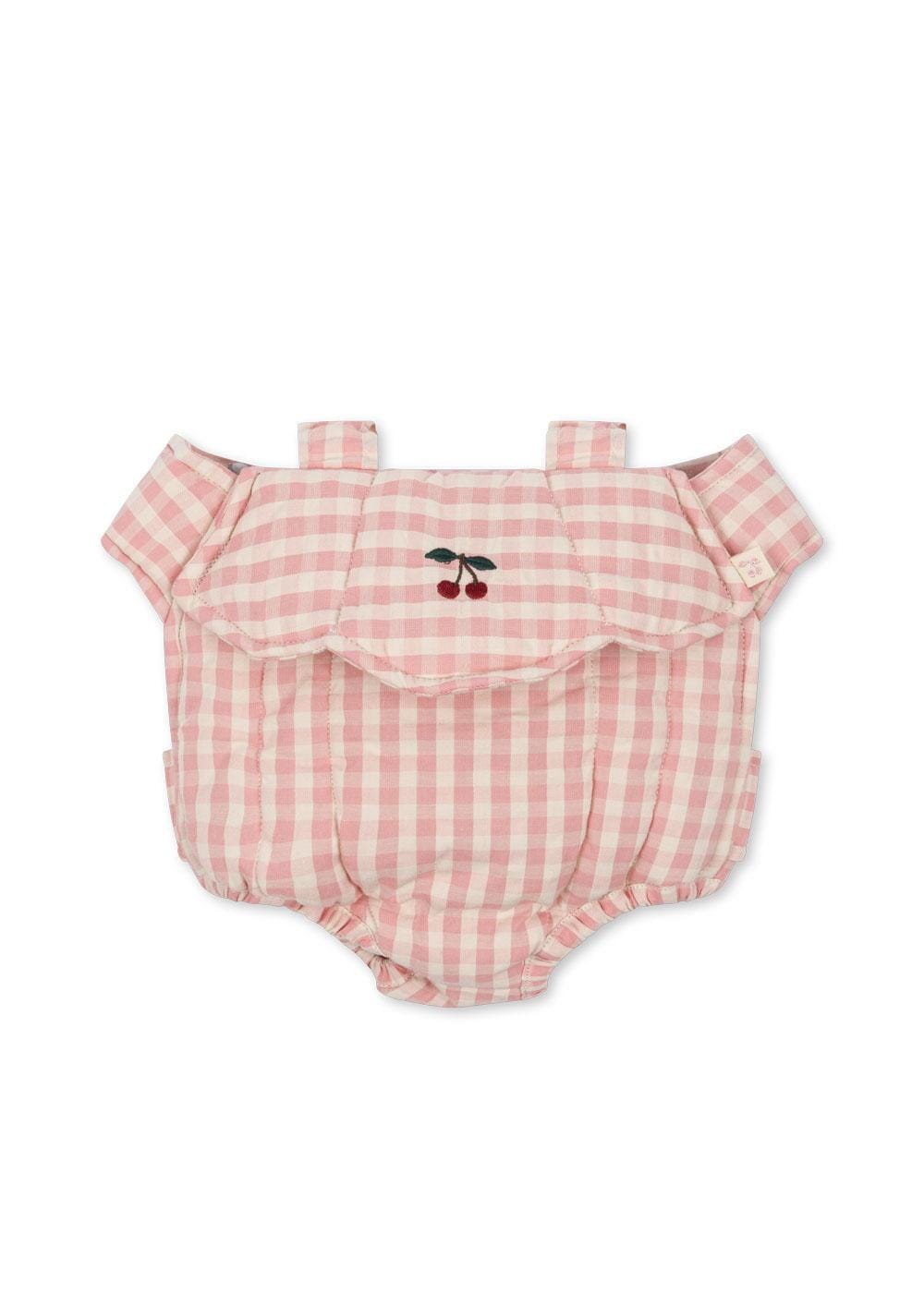 Konges Sløjd - Doll Carrier - Powder Pink Check Legetøj 