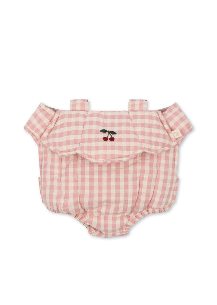 Konges Sløjd - Doll Carrier - Powder Pink Check Legetøj 