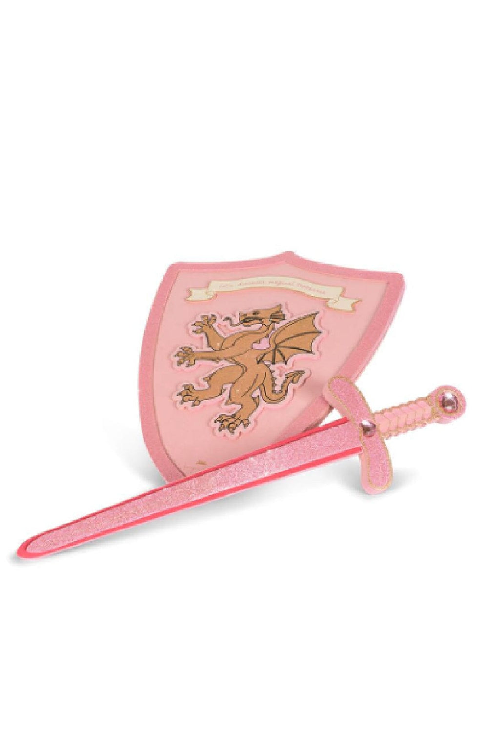 Konges Sløjd - Princess Sword And Shield - Pink Glitter Legetøj 