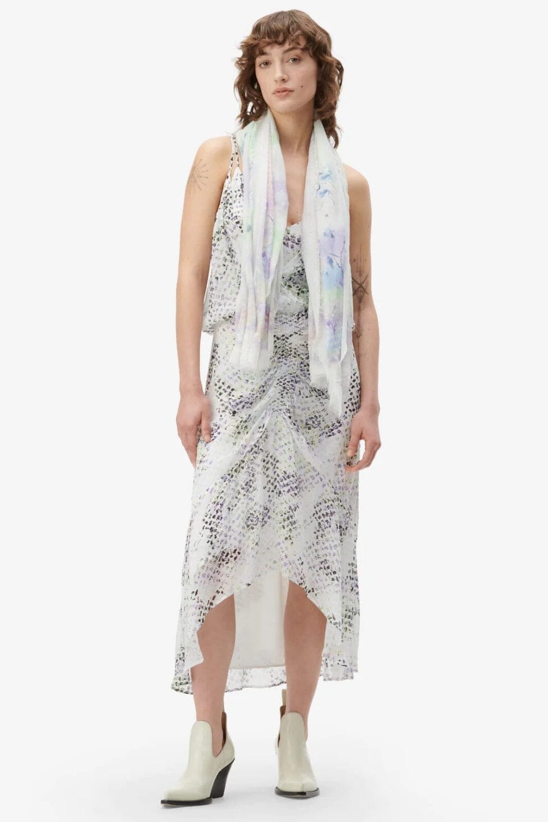 Lala Berlin - Scarf Avena - soft floral gloss Tørklæder 