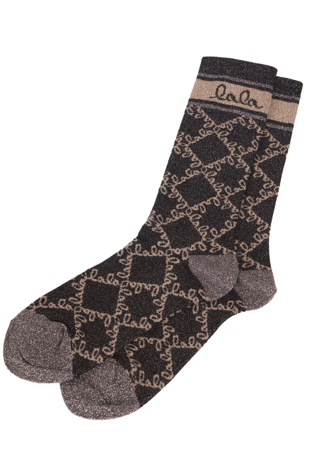 Lala Berlin - Socks Aske - Gold Lalagram Strømper 