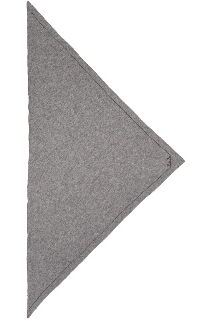 Lala Berlin - Triangle Solid Logo M - City Middlegrey Melange Tørklæder 