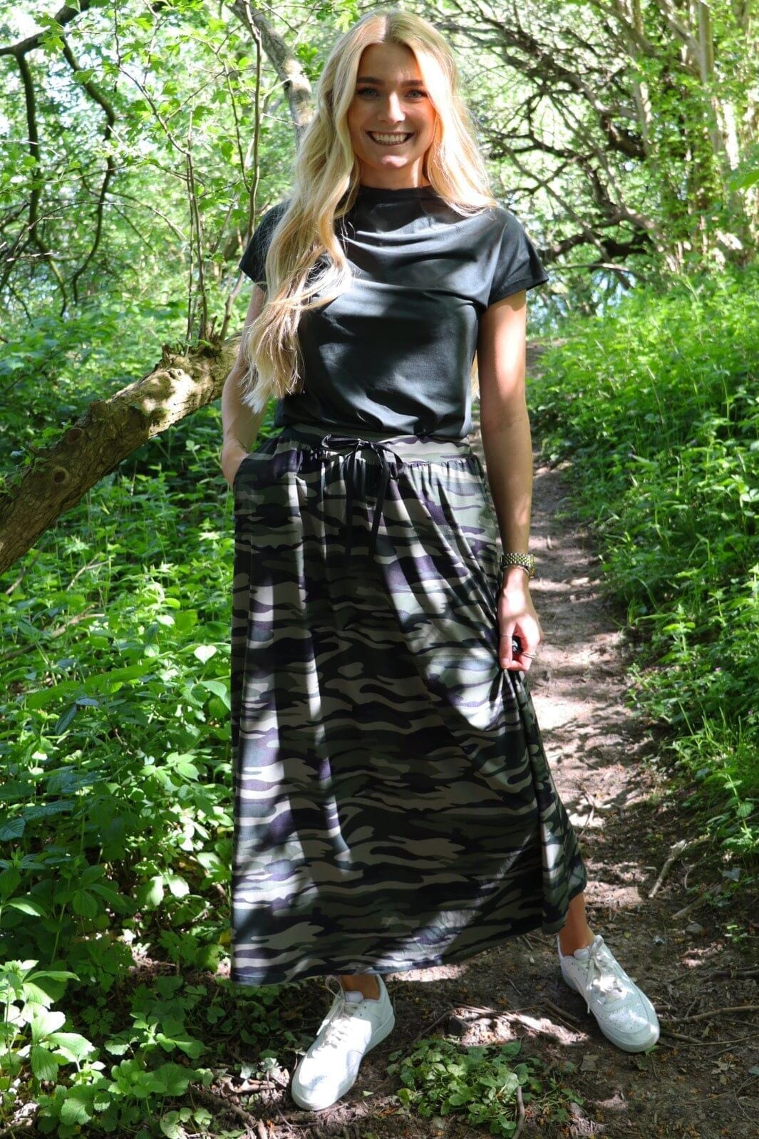 Liberte - Alma-Loose-Skirt - Dusty Camo Nederdele 