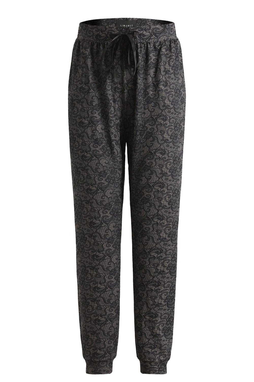 Liberte - Alma-Pants - Black Grey Lace Bukser 