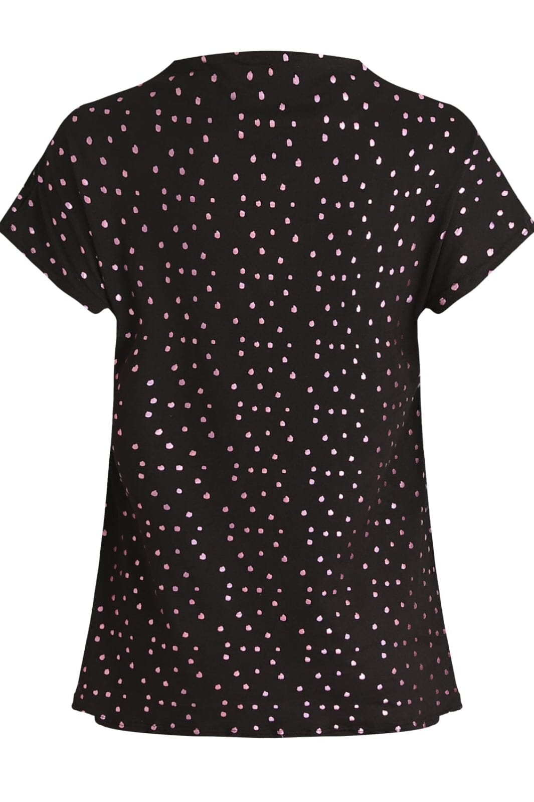 Liberte - Alma-Top - Black Pink Holographic Dot T-shirts 