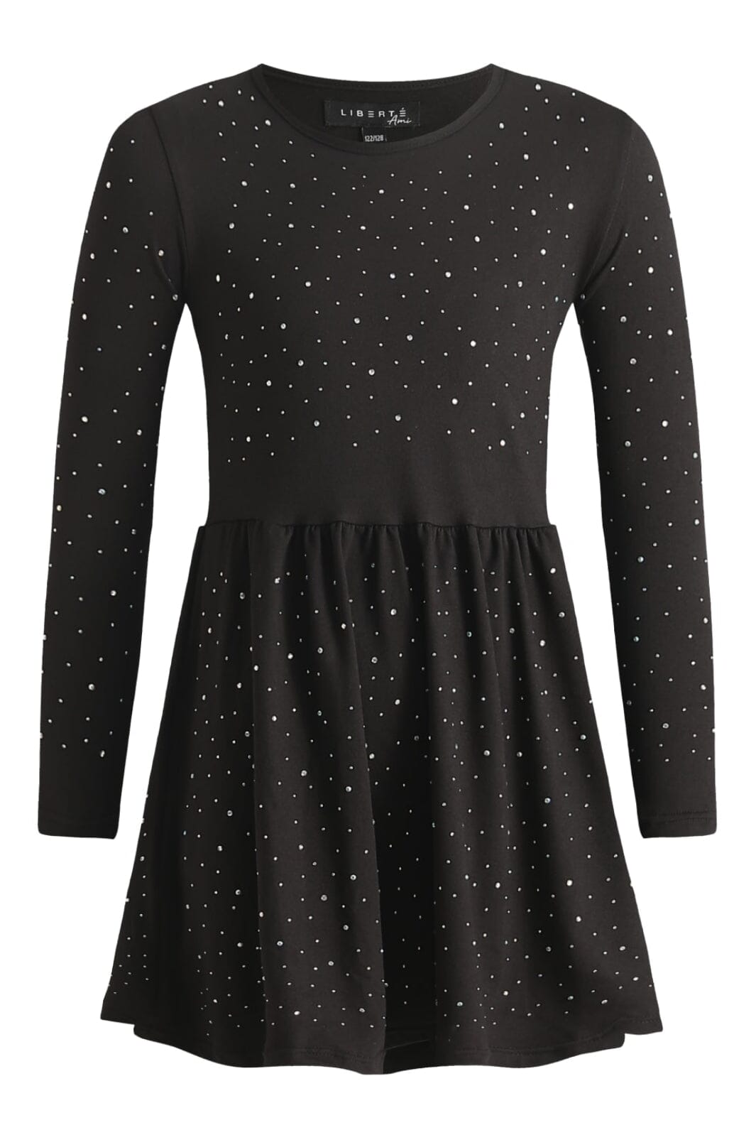 Liberte Ami - Alma-Ls-Babydoll-Dress (Kids) - Black Simili Kjoler 