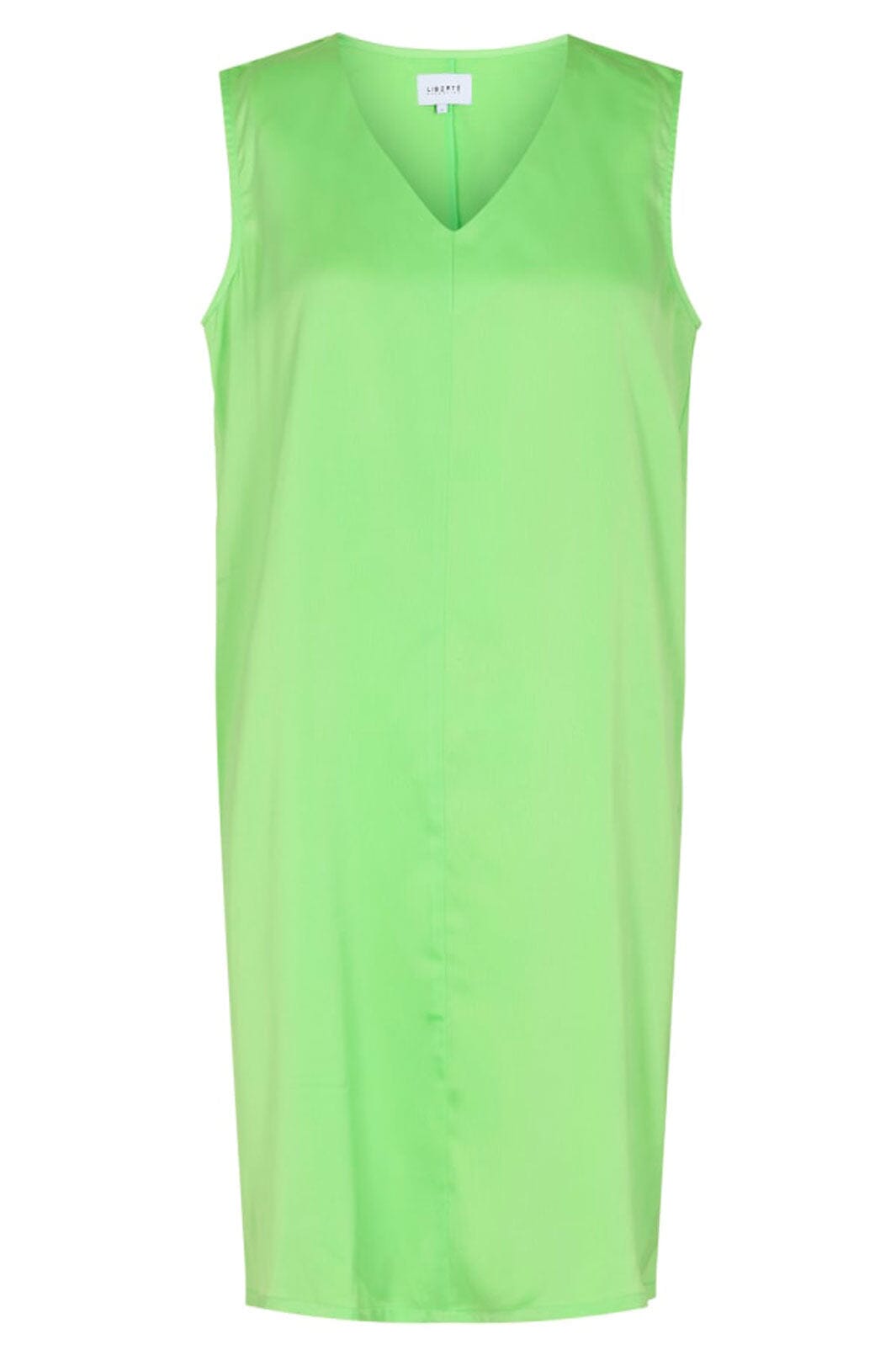 Liberte - Dibby-Dress - Limegreen Sateen Kjoler 