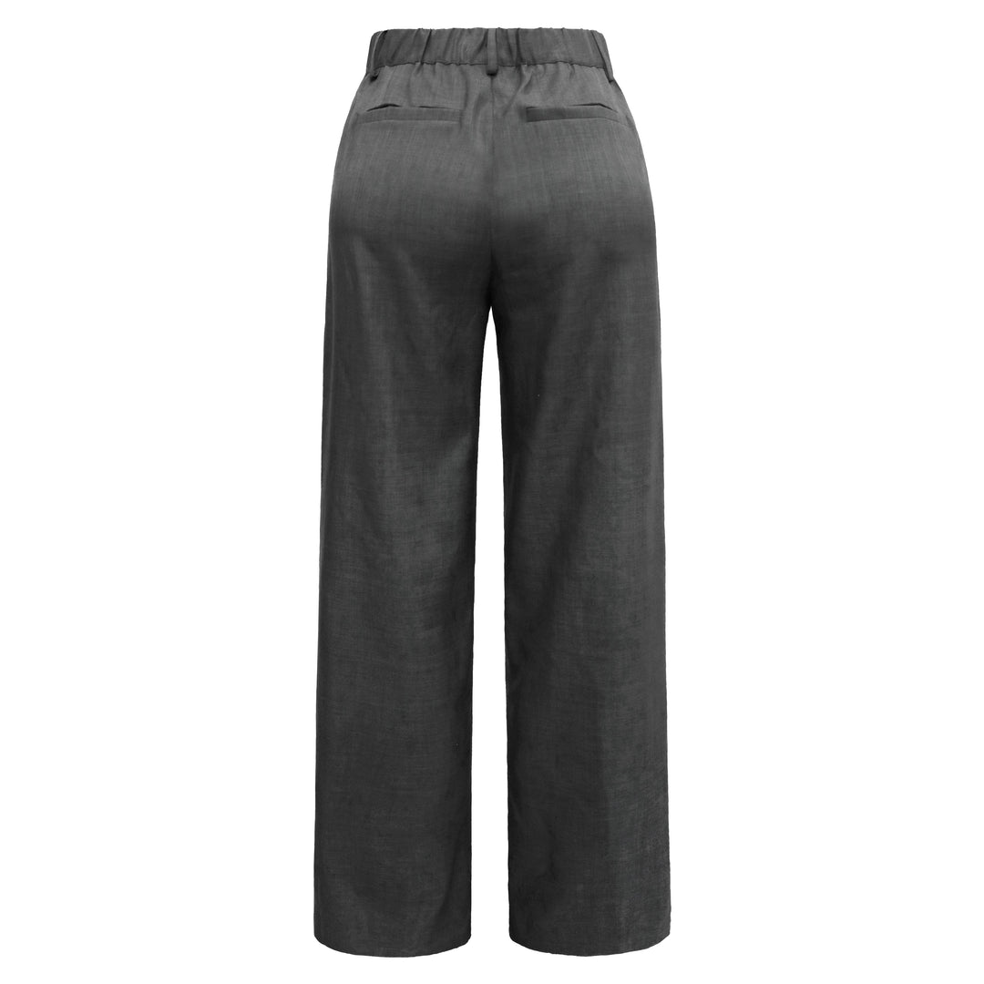 Liberte - Nibby-Wide-Pants - Anthracite Grey Bukser 