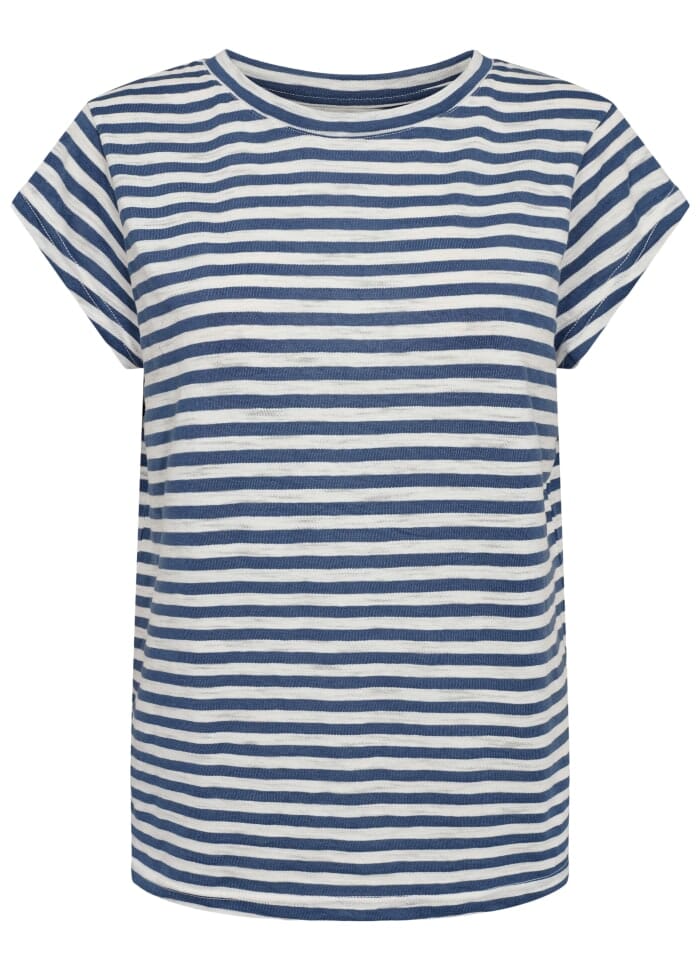 Liberte - Ulla-Stripe-Tshirt - Navy White Stripe T-shirts 