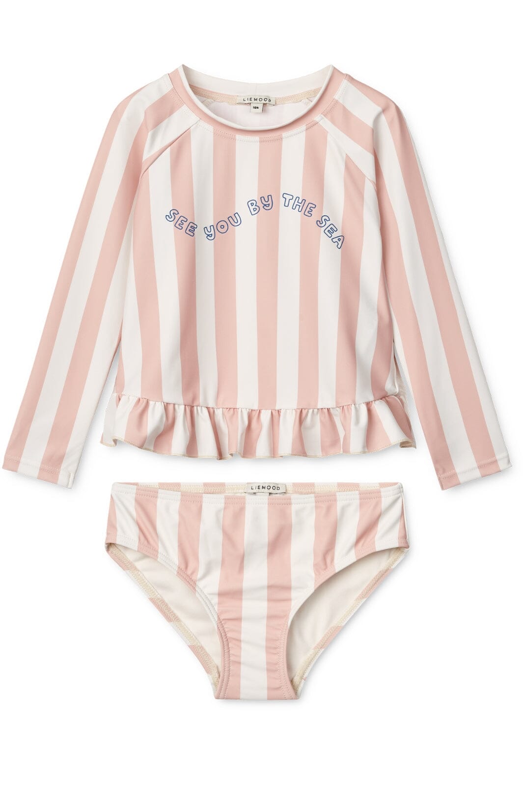 Liewood - Dagny Swim Set  - Y/D stripe Sorbet rose / Creme de la creme