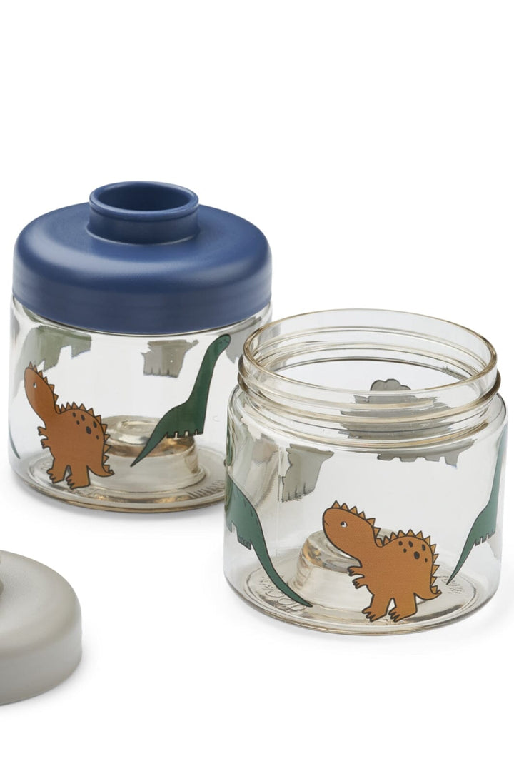 Liewood - Dominique Baby Food Tritan Boxes 4-Pack - Sea creature / Sandy