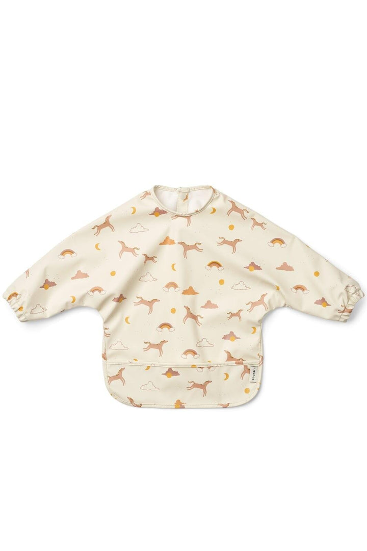 Liewood - Merle Printed Cape Bib - Dream / Ecru