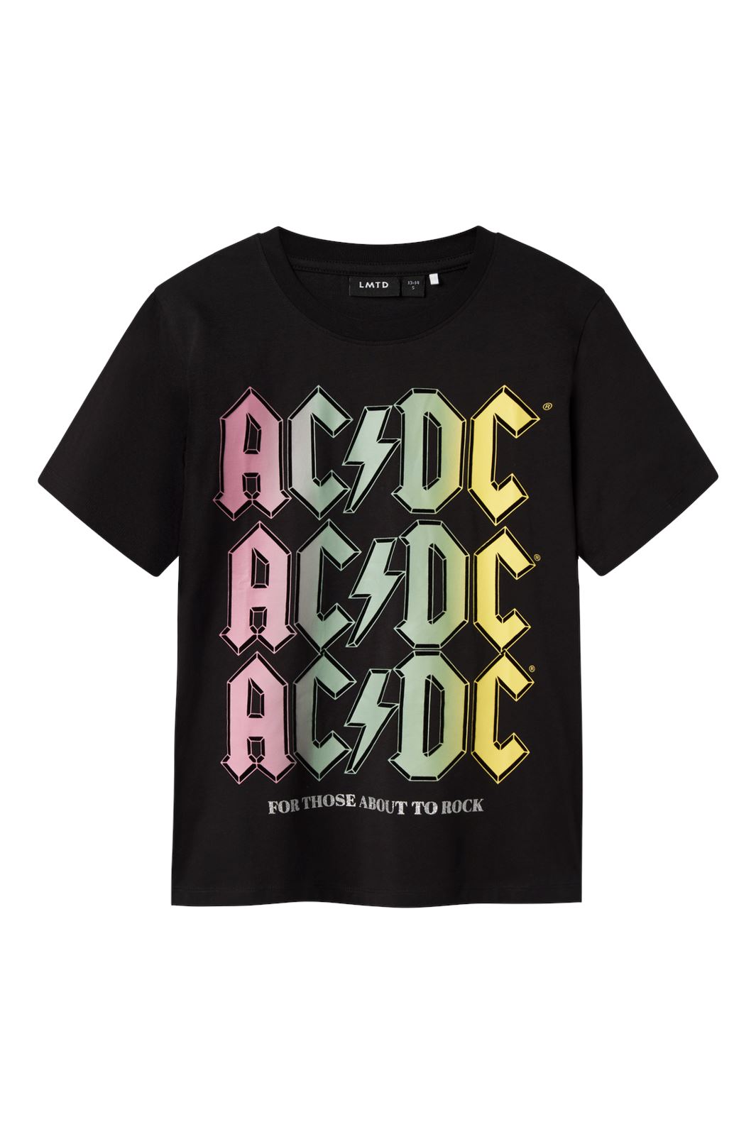 Lmtd - Nlfnya Acdc Ss Top Lad Bfu - 4698112 Black