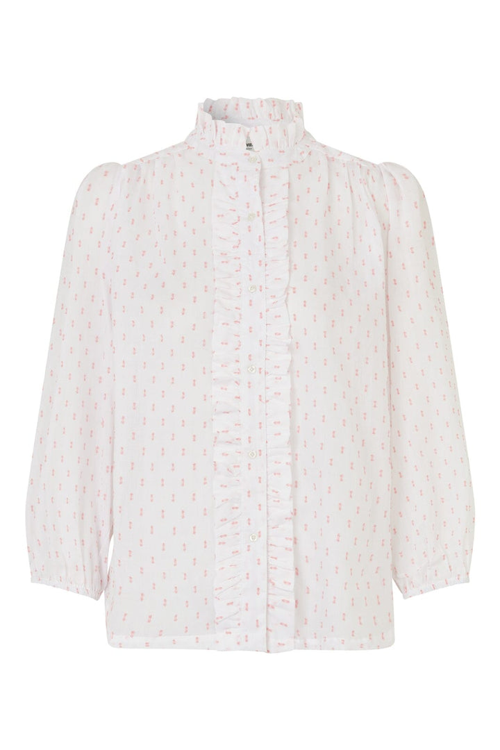 Lollys Laundry - PerthLL Shirt 3/4 - 94 Neon Peach Skjorter 