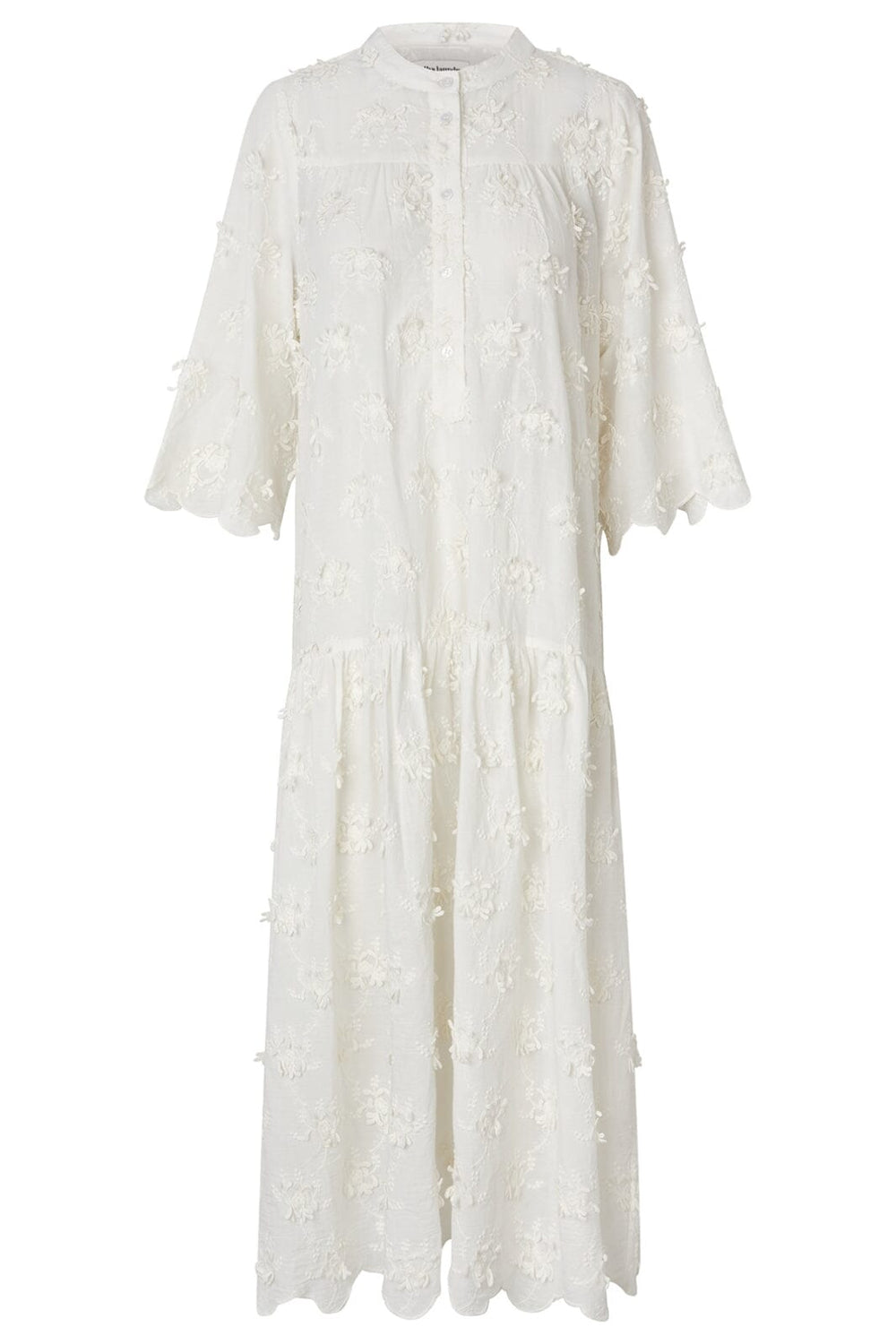 Lollys Laundry - Timorll Midi Dress Ss - 02 Creme