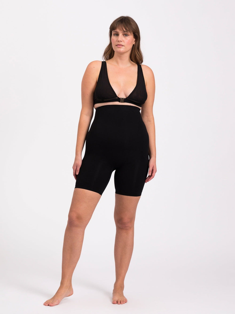 Lykkeland Ateliér - Alturra Highwaist Shaping Shorts - Black Shorts 