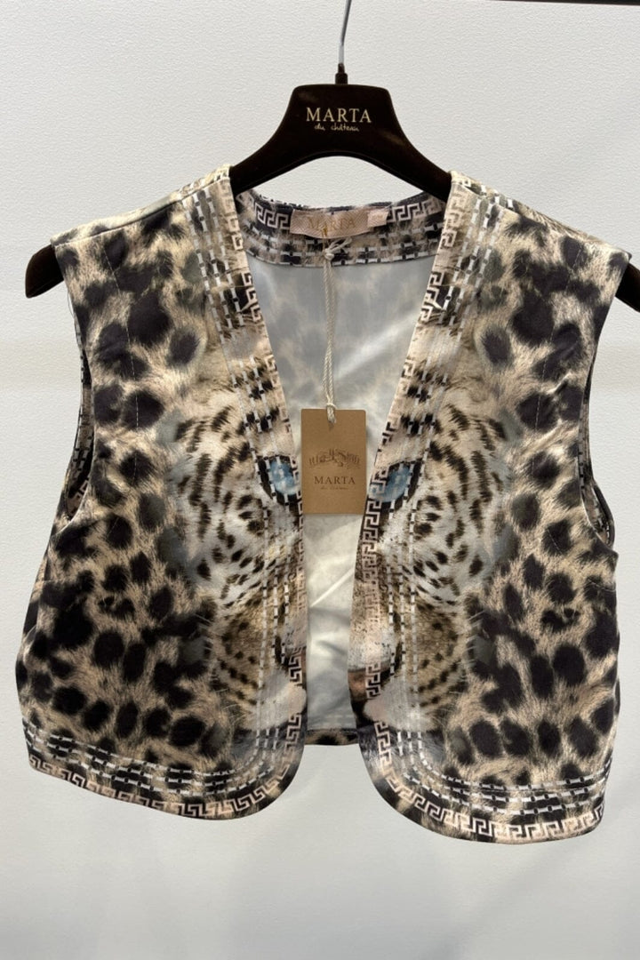 Marta Du Chateau - MdcSara - 890158YG Beige/Black Vest 