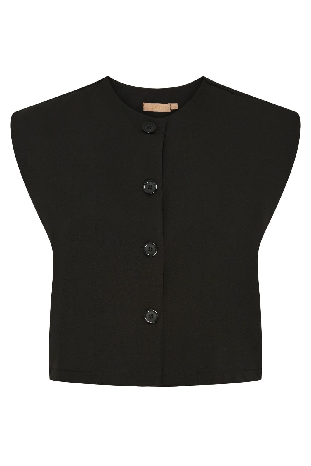 Marta Du Chateau - Mdcsmilla Vest - Black Veste 