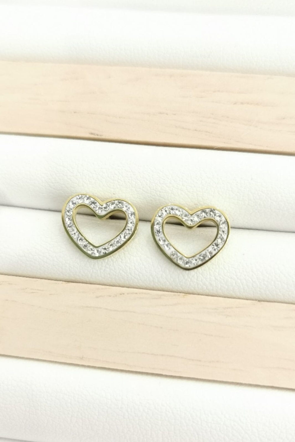 Mellow Moon - Heart Earring Eh-1434 - Forgyldt 