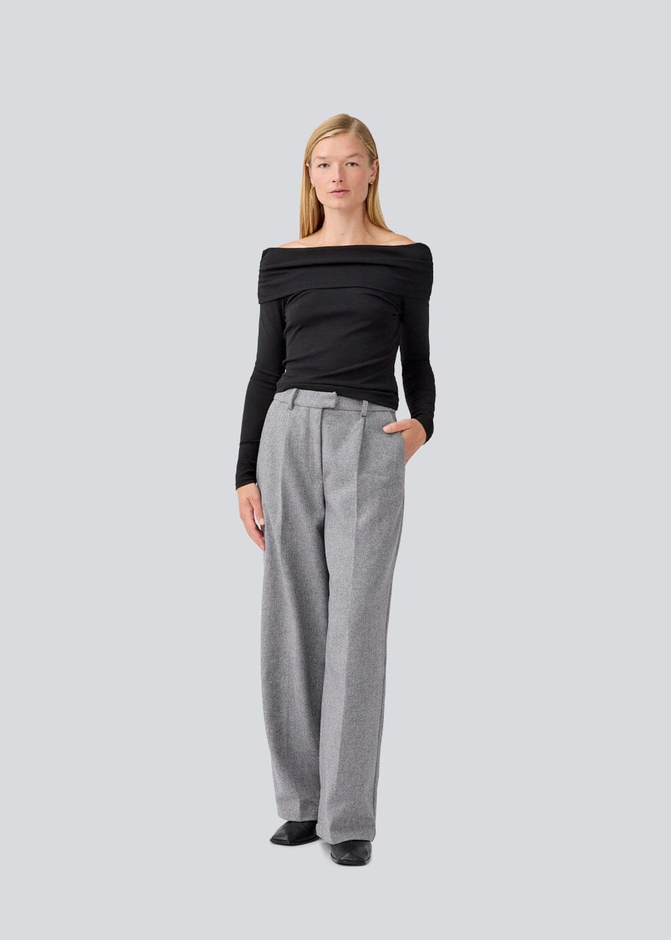 Modström - Lissiemd Pants 58088 - 7087 Grey Melange