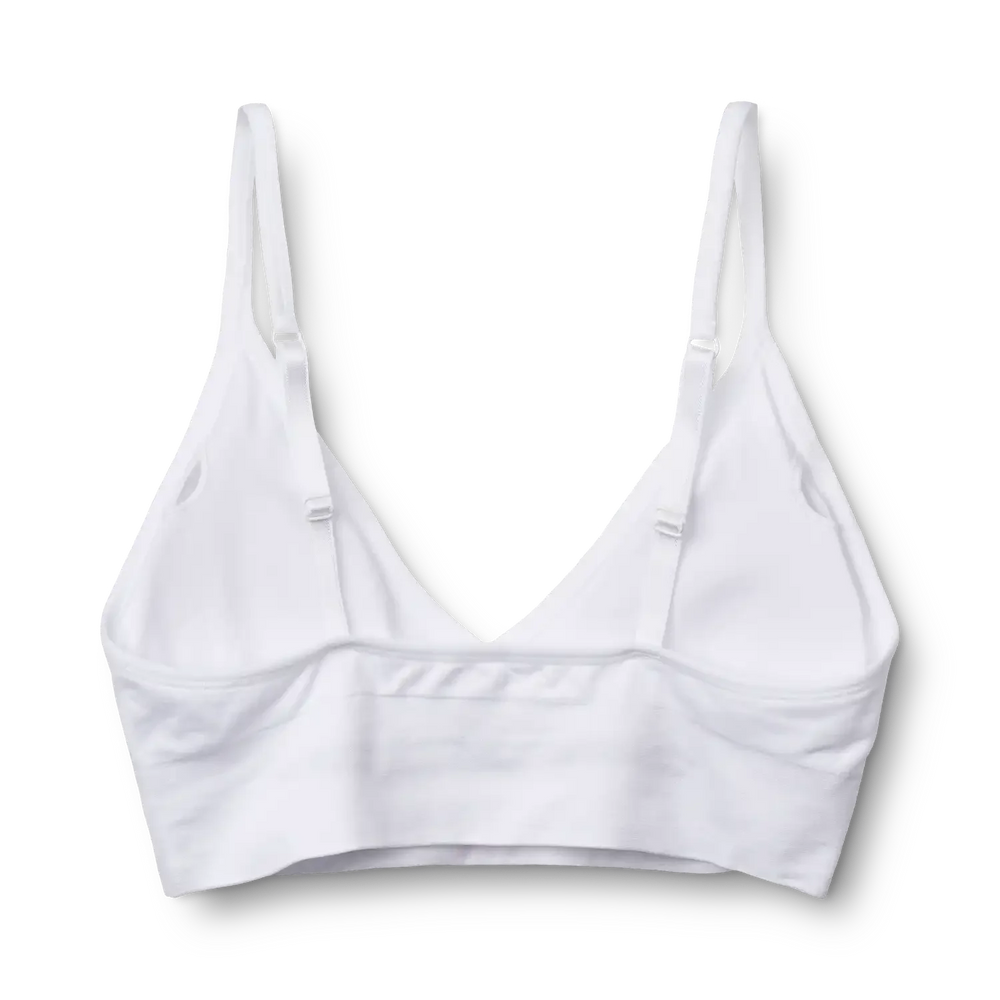 Molly&My Wardrobe - Luise Bra Top Narrow Strap W. Padding - White BH 