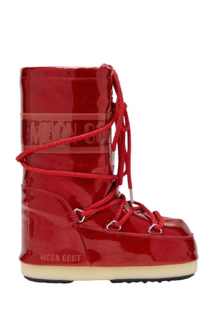 Moon Boot - Mb Icon Jr Glitter - D001 Red Støvler 