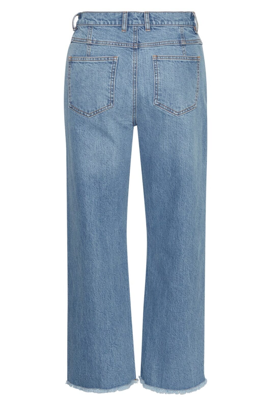 Moss Copenhagen - Mscheli Ada Straight Ankle Jeans - Mid Blue Wash Jeans 