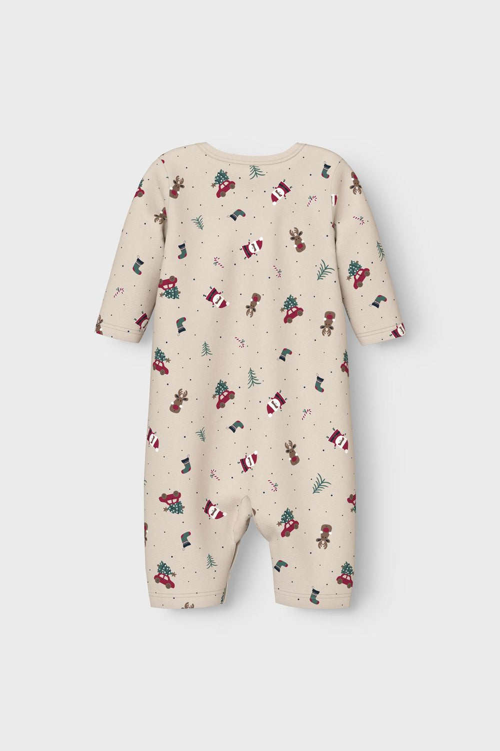 Name It - Nbnvismas Ls Nightsuit - 4668315 Whitecap Gray Christmas Elements