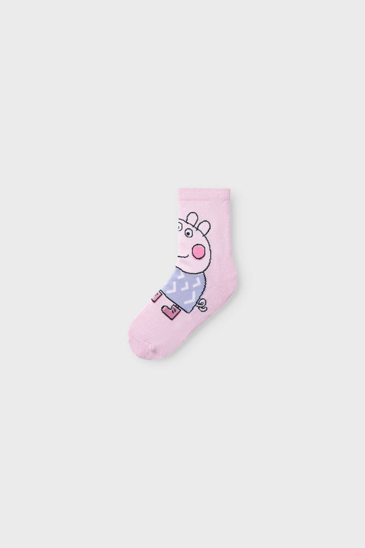 Name It - Nmfodassa Peppapig Sock - 4615876 Corsage 1Xmauve O+1Xcorsage+1Xartic D