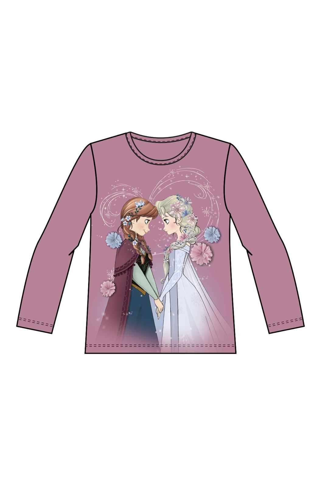 Name It - Nmfokina Frozen Ls Nreg Top Box Wdi - 4723761 Mauve Orchid