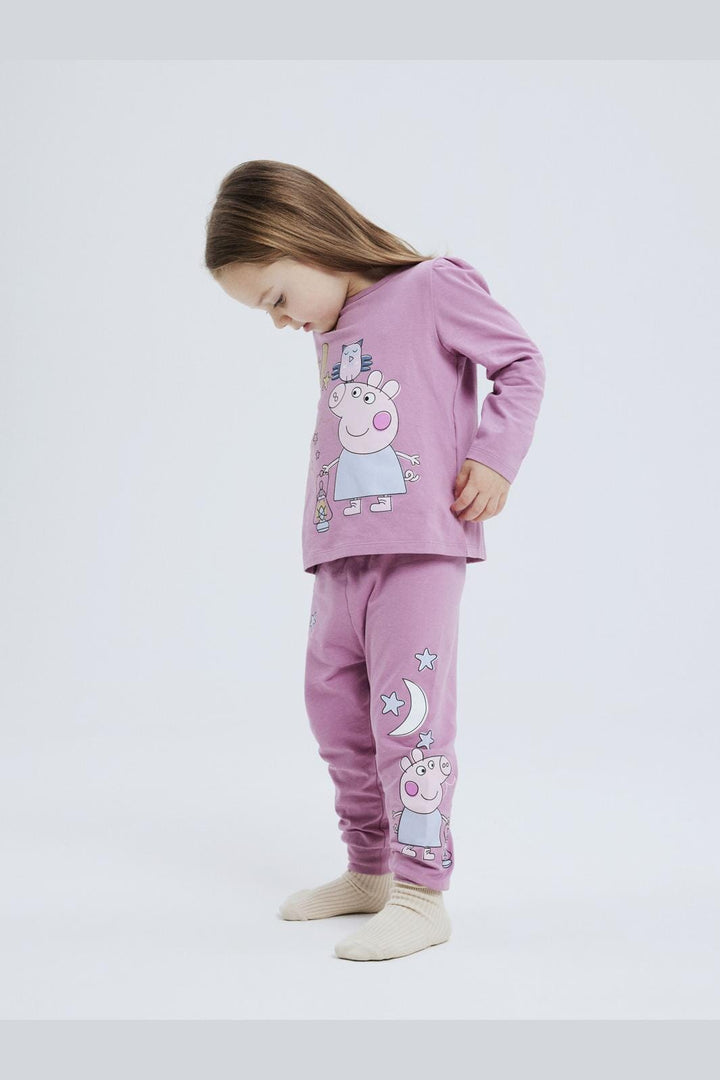 Name It - Nmforma Peppapig Ls Nightset - 4615925 Mauve Orchid