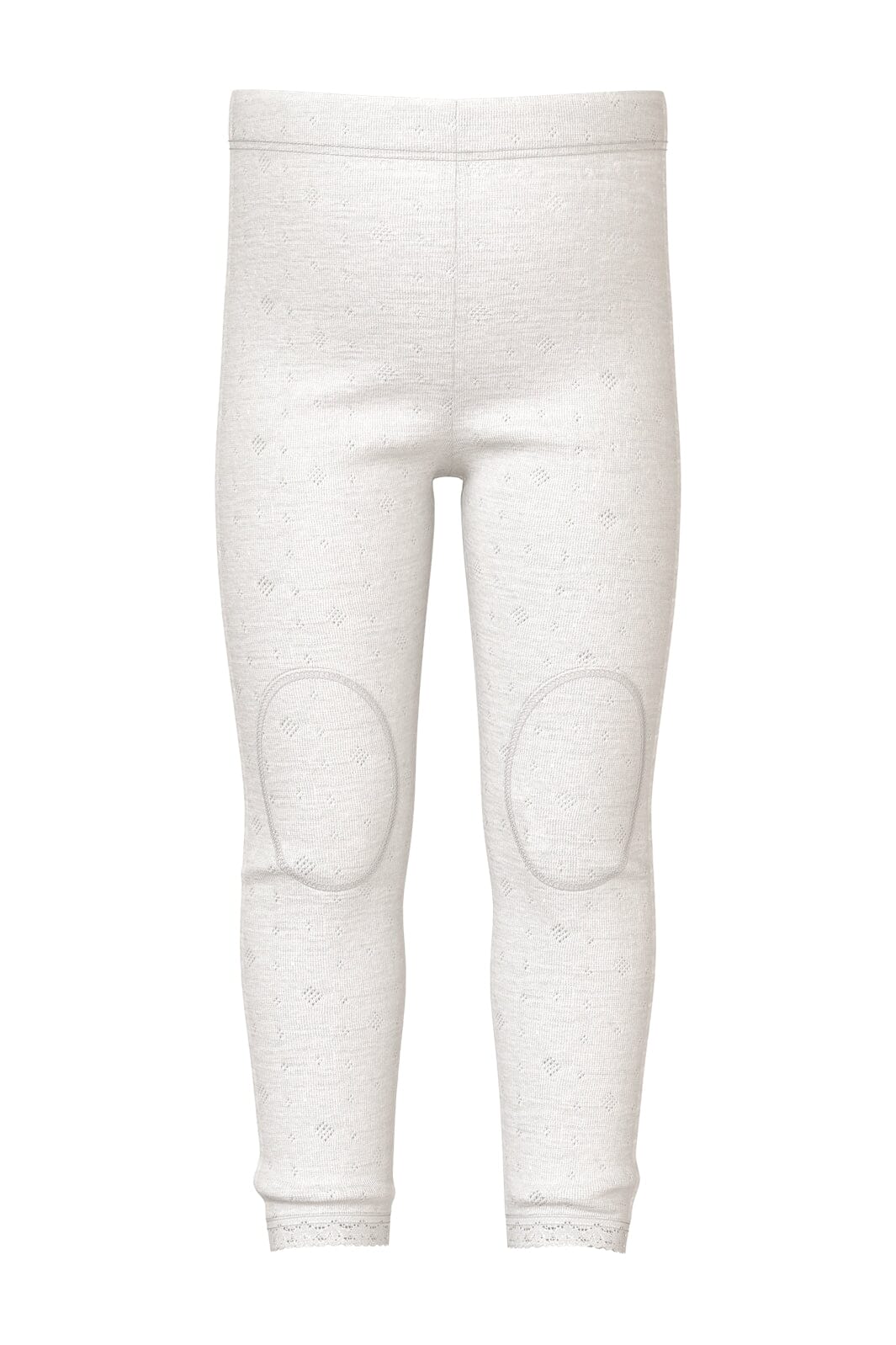 Name It - Nmfwang Wool Neddle Legging Solid - 4475086 Snow White Leggings 