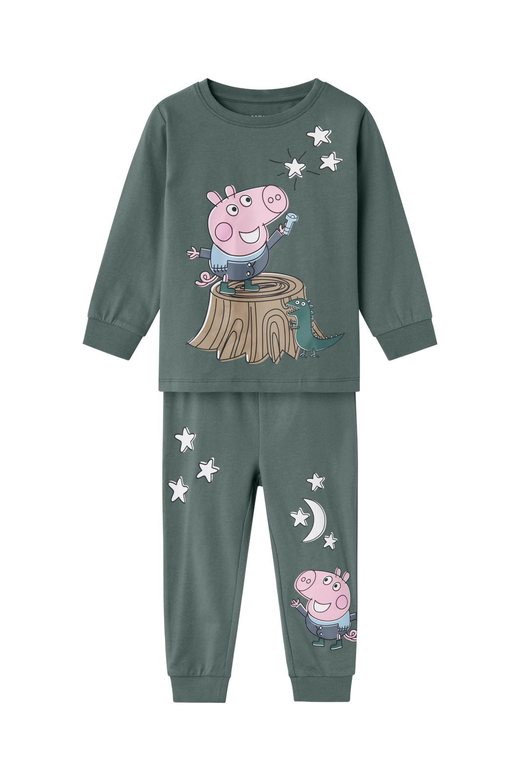 Name It - Nmmomas Peppa Ls Nightset - 4617792 Dark Forest