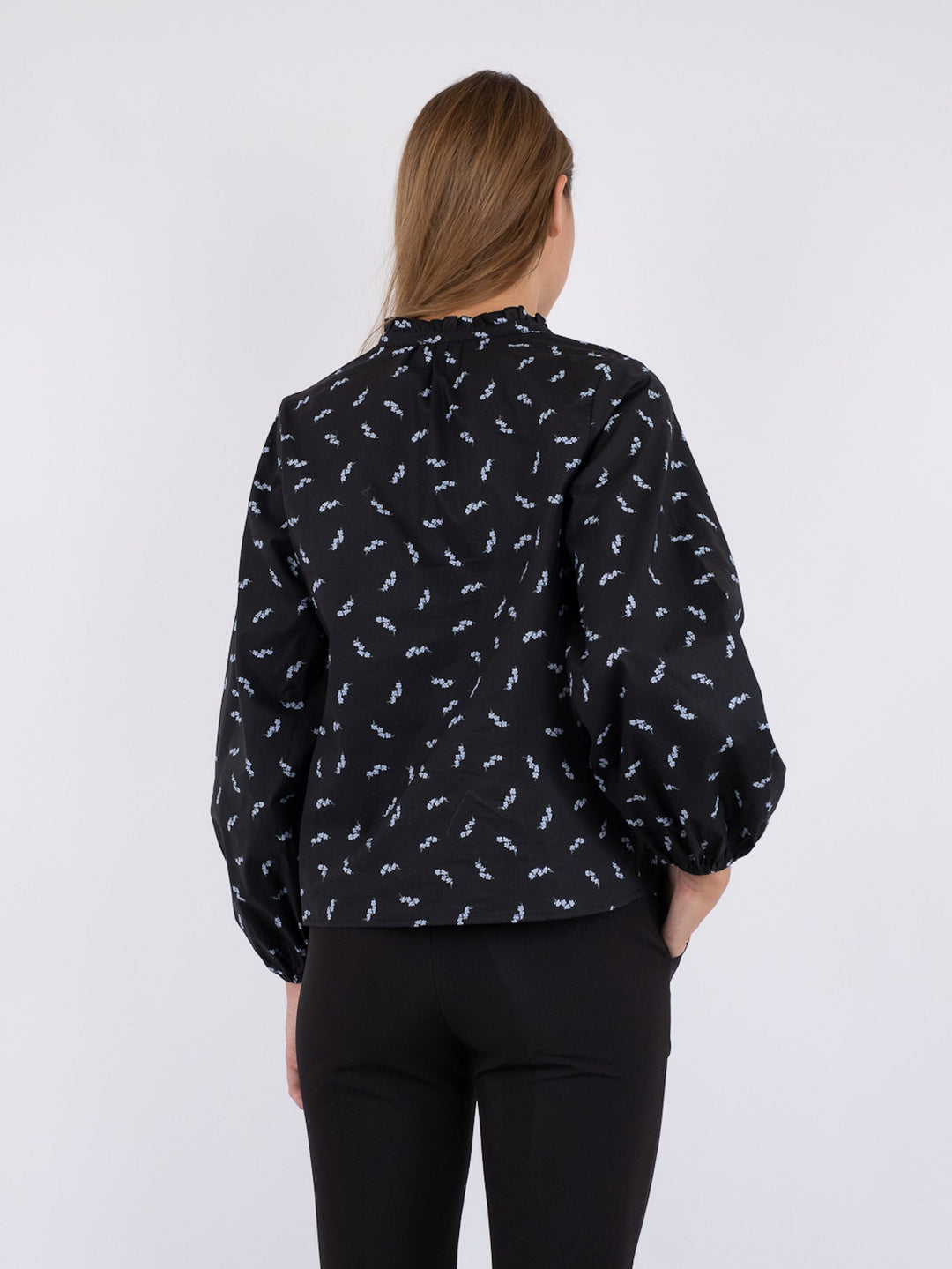 Neo Noir - Anett Little Flower Blouse - Black