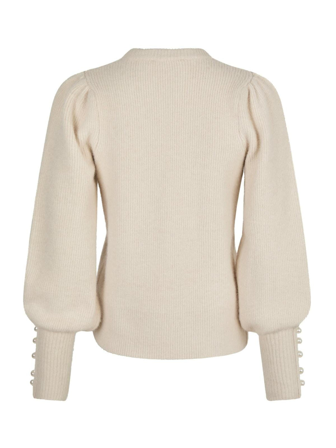 Neo Noir - Angie Knit Blouse - Ivory Strikbluser 