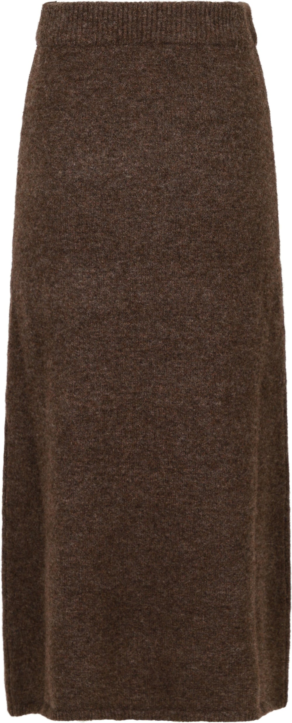 Neo Noir - Ashanti Knit Skirt - Brown Melange