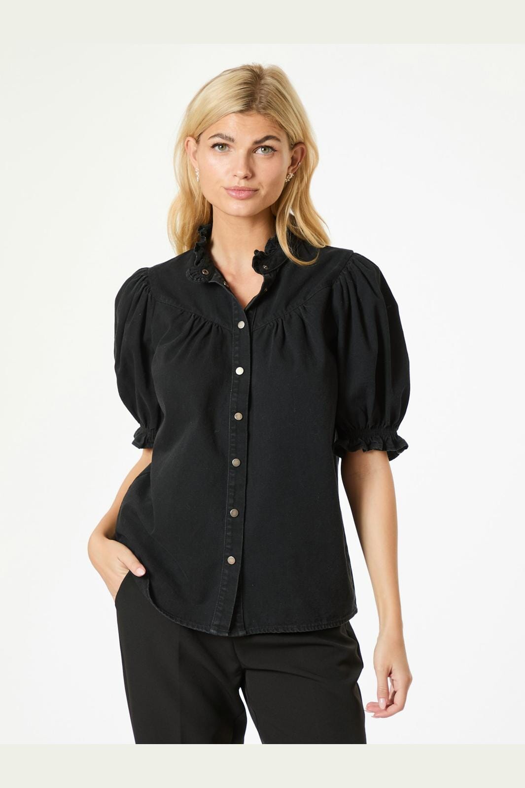 Neo Noir - Avalon Denim Shirt - Black