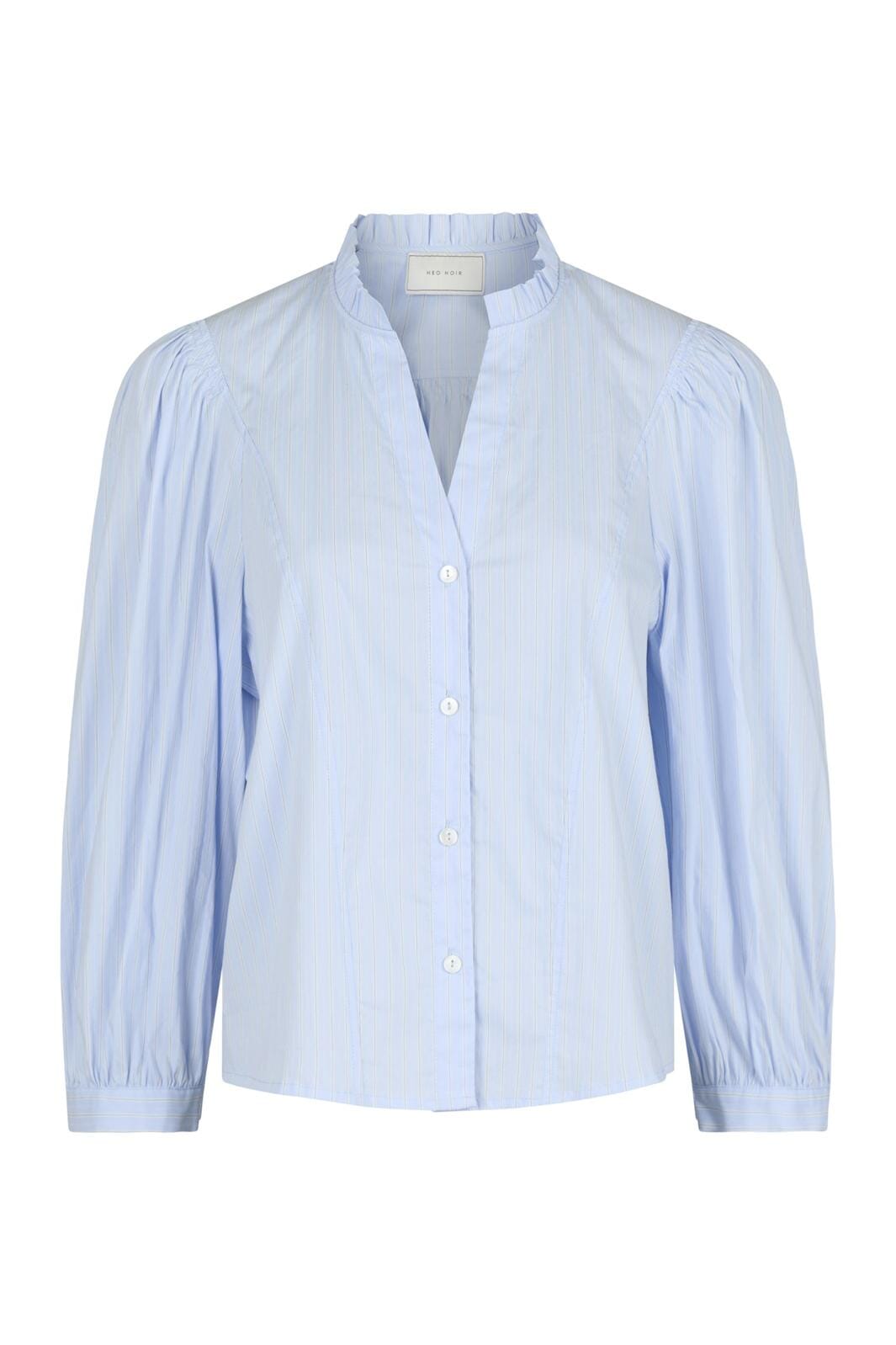 Neo Noir - Barba Stripe Blouse - Light Blue