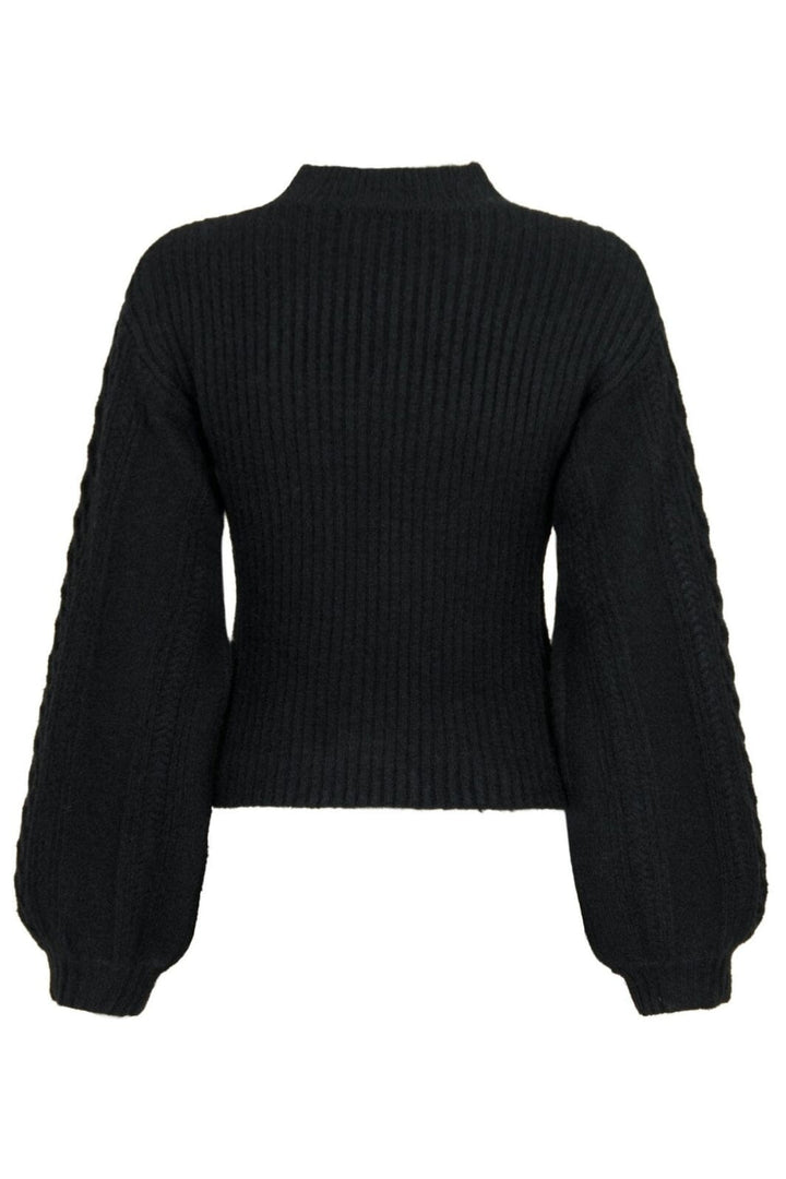 Neo Noir - Bonita Bolero Knit Blouse - Black Strikbluser 