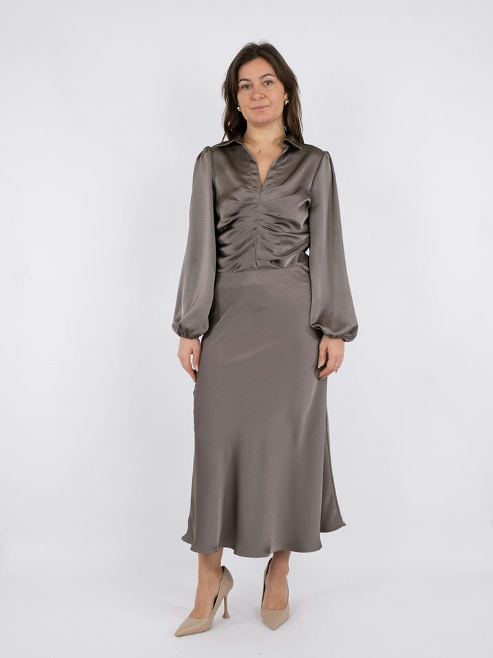 Neo Noir - Bovary Skirt - Warm Grey